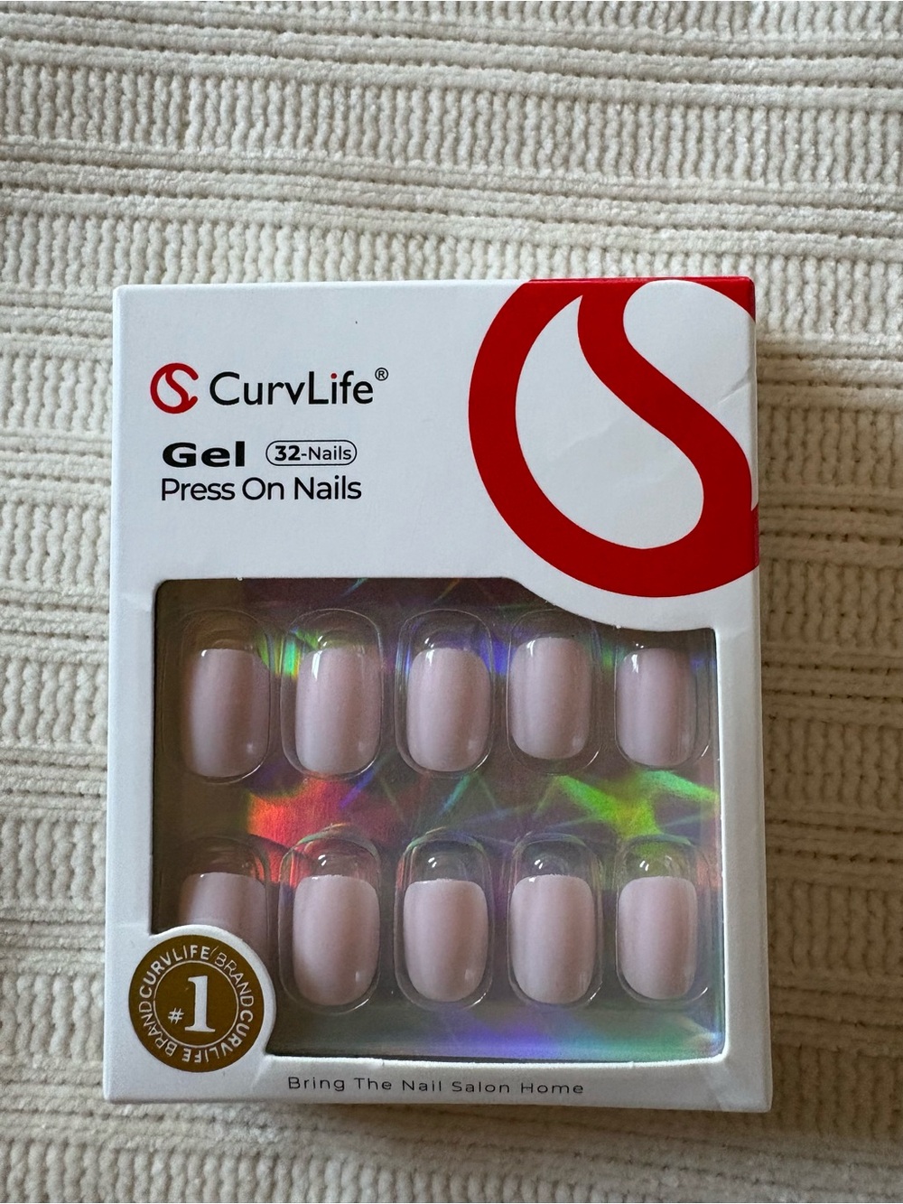 Curvlife Gel Press On Nails - Pink 32 Nails